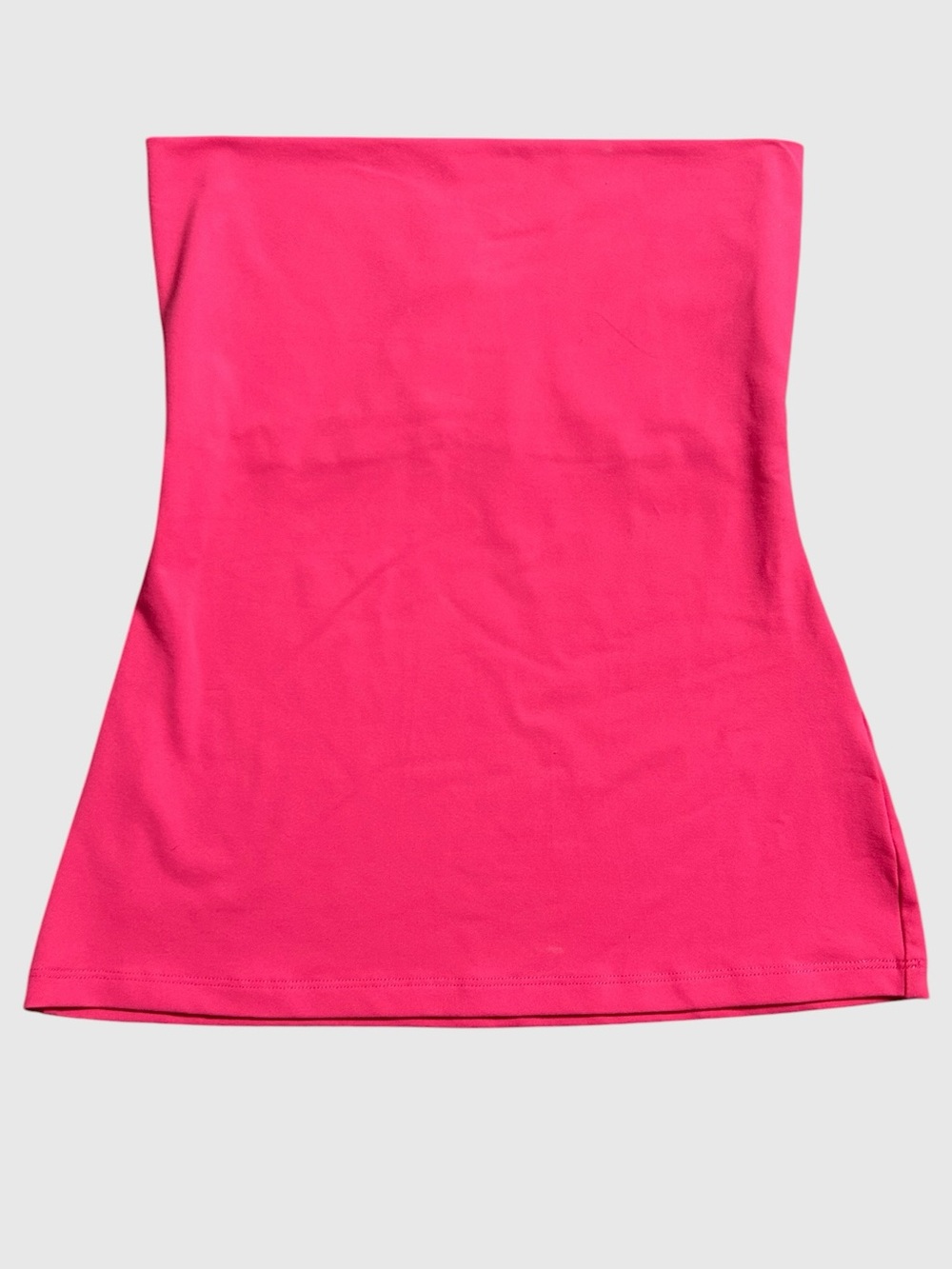 Susana Monaco Hot Pink Tube Flare Top Peplum Strapless Size Small